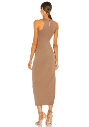 Michael Costello x REVOLVE Rylan Midi Dress in Taupe. Size M. Also in L, XL.