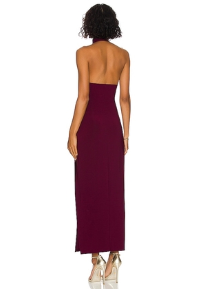 Norma Kamali x REVOLVE Turtle Halter Side Slit in Purple. Size M. Also in S, L, XL.