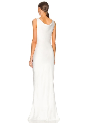 Norma Kamali Maria Gown in White. Size M. Also in XS, S, L.