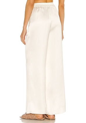 L'Academie Corrine Pant in Ivory. Size L. Also in XXS, XS, S, M, XL.