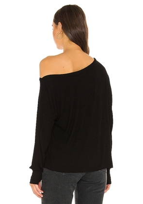 Michael Lauren Kristopher Open Shoulder Top in Black. Size M. Also in L, S, XL, XS.