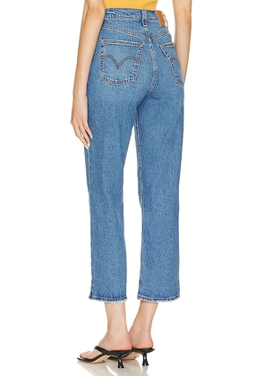 LEVI'S Ribcage Straight Ankle Jeans in Denim-Dark. Size 28. Also in 25, 29, 31.