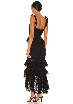 NBD Haze Midi Dress in Black. Size XS. Also in XXS.