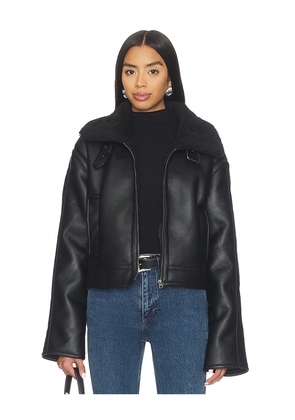 superdown Lucinda Faux Leather Jacket in Black. Size M. Also in XXS.