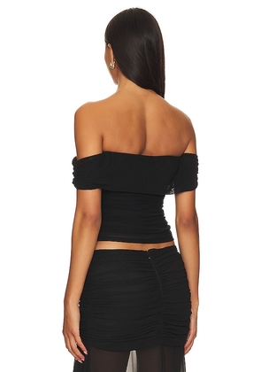 MAJORELLE Cara Top in Black. Size S. Also in M.