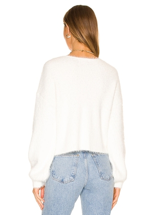 Lovers and Friends Malia V Neck Sweater in Ivory. Size S. Also in XXS, XS, M, L, XL.