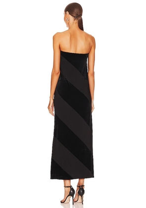 Norma Kamali Spiral Strapless Dress in Black. Size XS. Also in XXS, S.