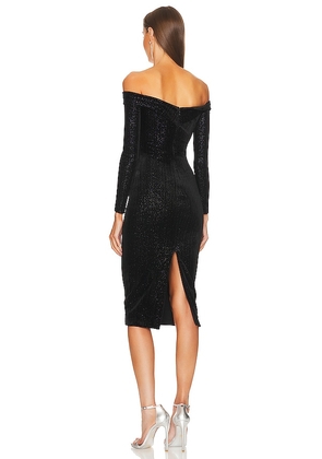 Michael Costello x REVOLVE Hana Midi Dress in Black. Size M. Also in XXS, XS, S.