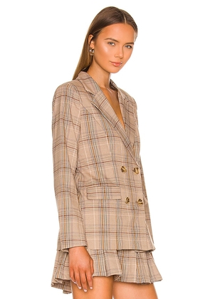 MAJORELLE Rhea Blazer in Tan. Size M. Also in S, XS.