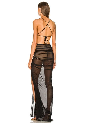 Michael Costello x REVOLVE Follie Gown in Black. Size M. Also in S, L, XL.