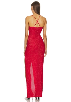 Michael Costello x REVOLVE Brigitte Gown in Red. Size M. Also in S, L.