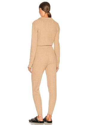 L'Academie Elowen Jumpsuit in Taupe. Size S. Also in M.