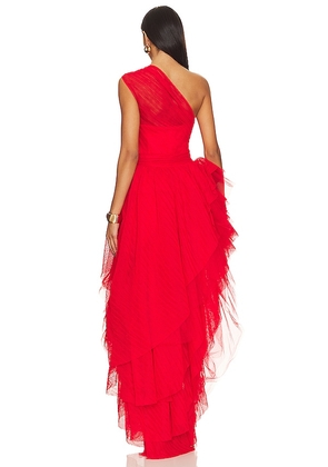MAJORELLE Soriya Gown in Red. Size S. Also in XXS, XS.