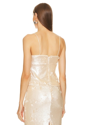 Lovers and Friends x Bridget Lilium Top in Beige. Size L. Also in M.
