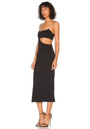Lovers and Friends Charlotte Midi Dress in Black. Size L. Also in XS, M, XL.
