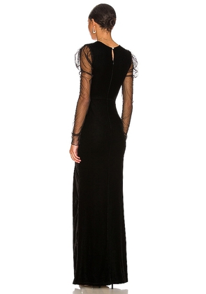 MAJORELLE Maya Gown in Black. Size M. Also in S, XL, XS, XXS.