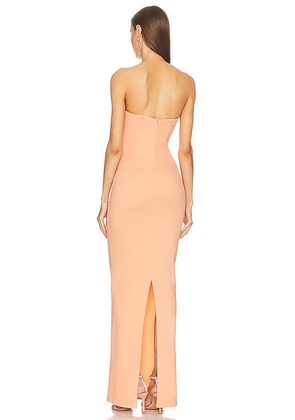 Michael Costello x REVOLVE Briggs Gown in Peach. Size M. Also in XXS, XS, S, L, XL.