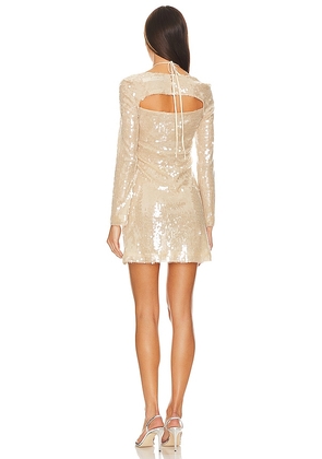Kim Shui Pailette Mini Dress in Metallic Neutral. Size S. Also in XS.
