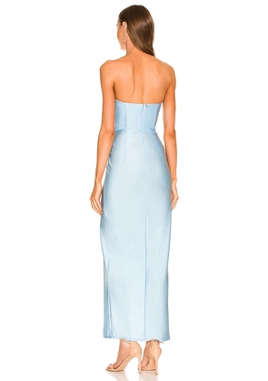 Michael Costello x REVOLVE Jake Gown in Baby Blue. Size XL. Also in XXS, XS.