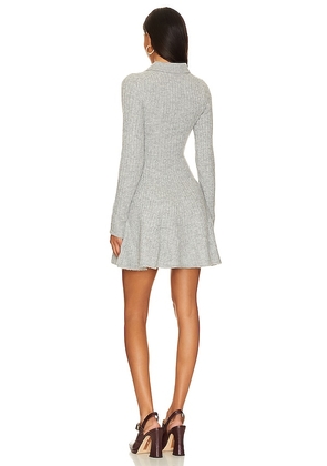 L'Academie Izel Mini Dress in Grey. Size M. Also in XS, L.