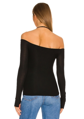 Michael Lauren Dave Halter Neck Top in Black. Size XS. Also in S, M, L, XL.