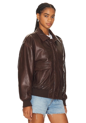 LAMARQUE Tatum Jacket in Chocolate. Size M. Also in S, XS, L.