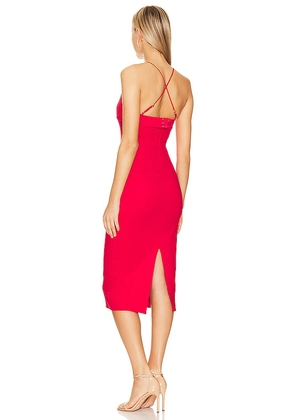 Lovers and Friends Starling Midi Dress in Red. Size XS. Also in S, XXS.