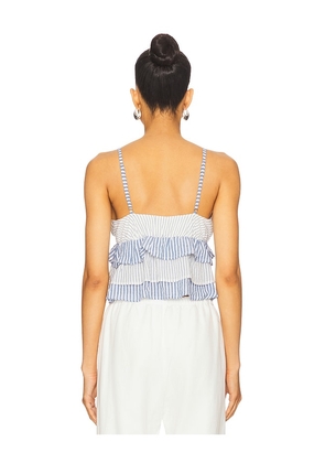 MAJORELLE Aruba Top in Blue. Size M. Also in S, L.