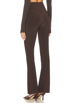 Norma Kamali x Lifestyle Boot Pant in Chocolate. Size M. Also in XS, S, L, XL.