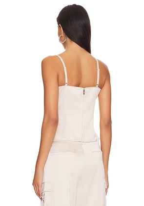 LIONESS Butterfly Corset in Cream. Size M. Also in L, XL, XXL.