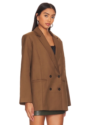 LIONESS Wyoming Blazer in Chocolate. Size M. Also in S, XS, L, XL, XXL.