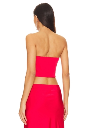 NBD Chiara Bustier Top in Red. Size S. Also in XS, M, L, XL.