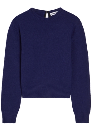 Jil Sander 3/4 Sleeve Wool-blend Jumper - Blue - 46 (IT46 / S)