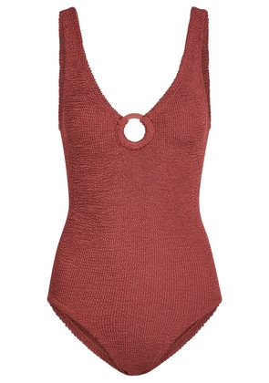 Hunza G Celine Crinkle Swimsuit - Pink - One Size