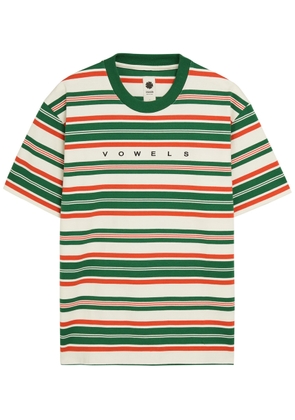 Vowels Striped Cotton T-shirt - Multicoloured 1 - 4 (XL)