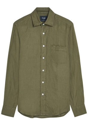 Drake's Linen Shirt - Khaki - XL