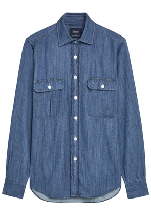 Drake's Chambray Shirt - Denim - L