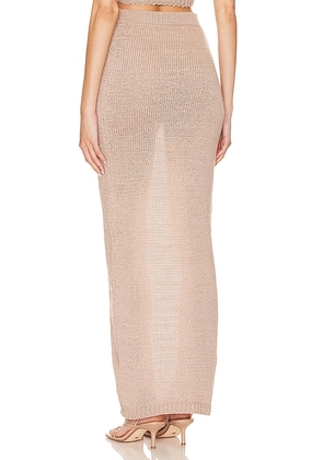 Lovers and Friends Joya Rosette Skirt in Beige. Size S. Also in M, L, XL.