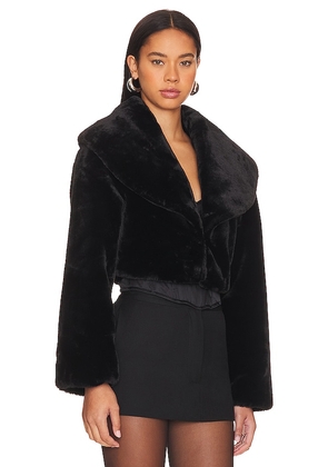 LAMARQUE Danika Cropped Jacket in Black. Size M. Also in XS, L, XL.