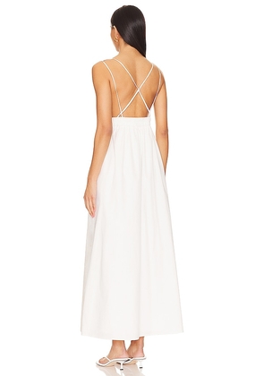 Line & Dot Walk About Midi Dress in White. Size M. Also in L.