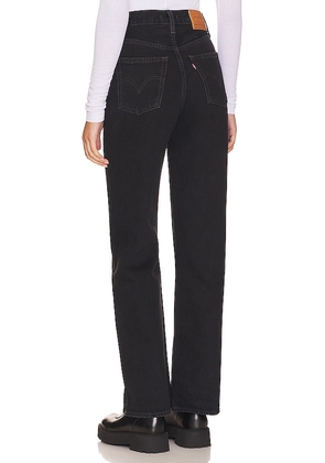 LEVI'S Ribcage Wide Jeans in Black. Size 25. Also in 24, 26, 27, 28, 29, 30, 32, 31.