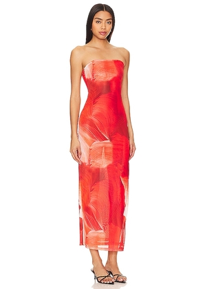 MORE TO COME Jamila Maxi Dress in Red. Size M. Also in XS, XXS, S, L, XL.