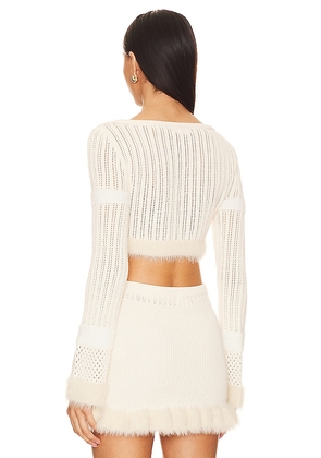 Lovers and Friends Savannah Sweater in Ivory. Size S. Also in XS, M, L.