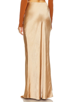L'Academie Emmeline Maxi Skirt in Beige. Size S. Also in XS, M.