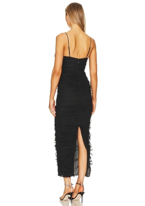 NBD Malena Midi Dress in Black. Size XS. Also in S, XXS.