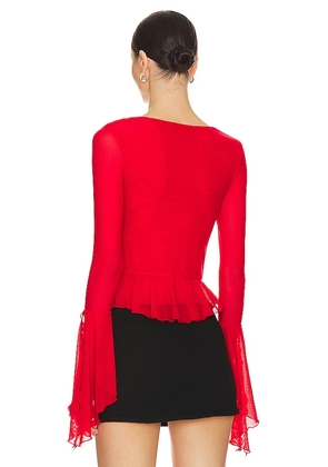 MAJORELLE Val Top in Red. Size S. Also in M.