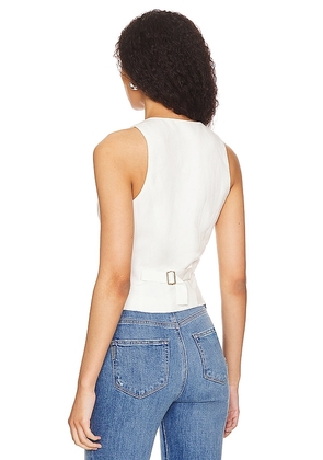 Lovers and Friends Asa Vest in Ivory. Size S. Also in XS, M.