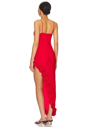 MAJORELLE Montauk Gown in Red. Size S. Also in XXS, XS, M, XL.