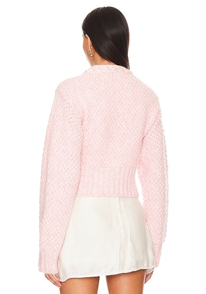 MAJORELLE Phiala Cardigan in Rose. Size S. Also in XS, M, L.