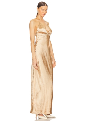L'Academie Imogen Maxi Dress in Neutral. Size M. Also in L.